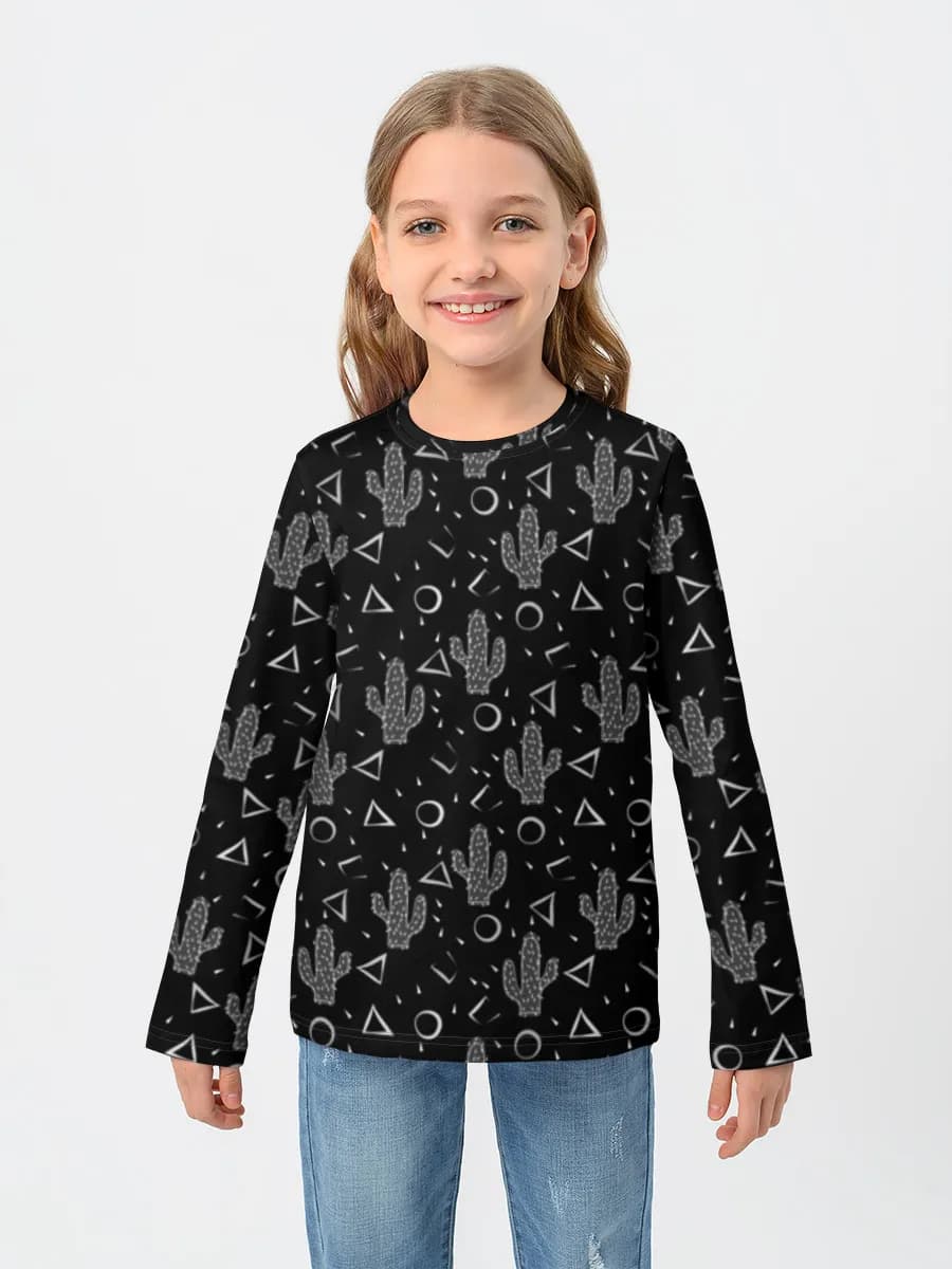 Baumwoll-Langarmshirt Mädchen