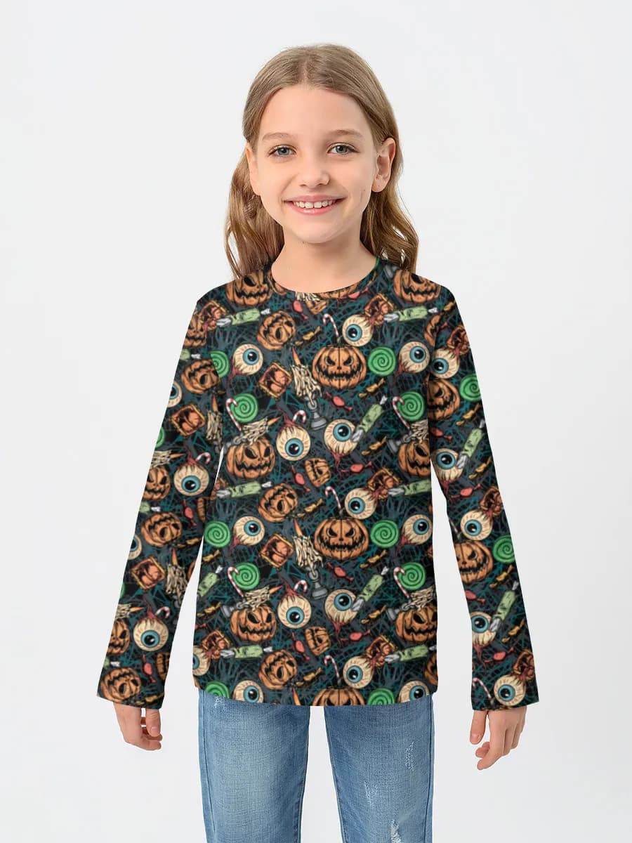 T-shirt manches longues coton fille