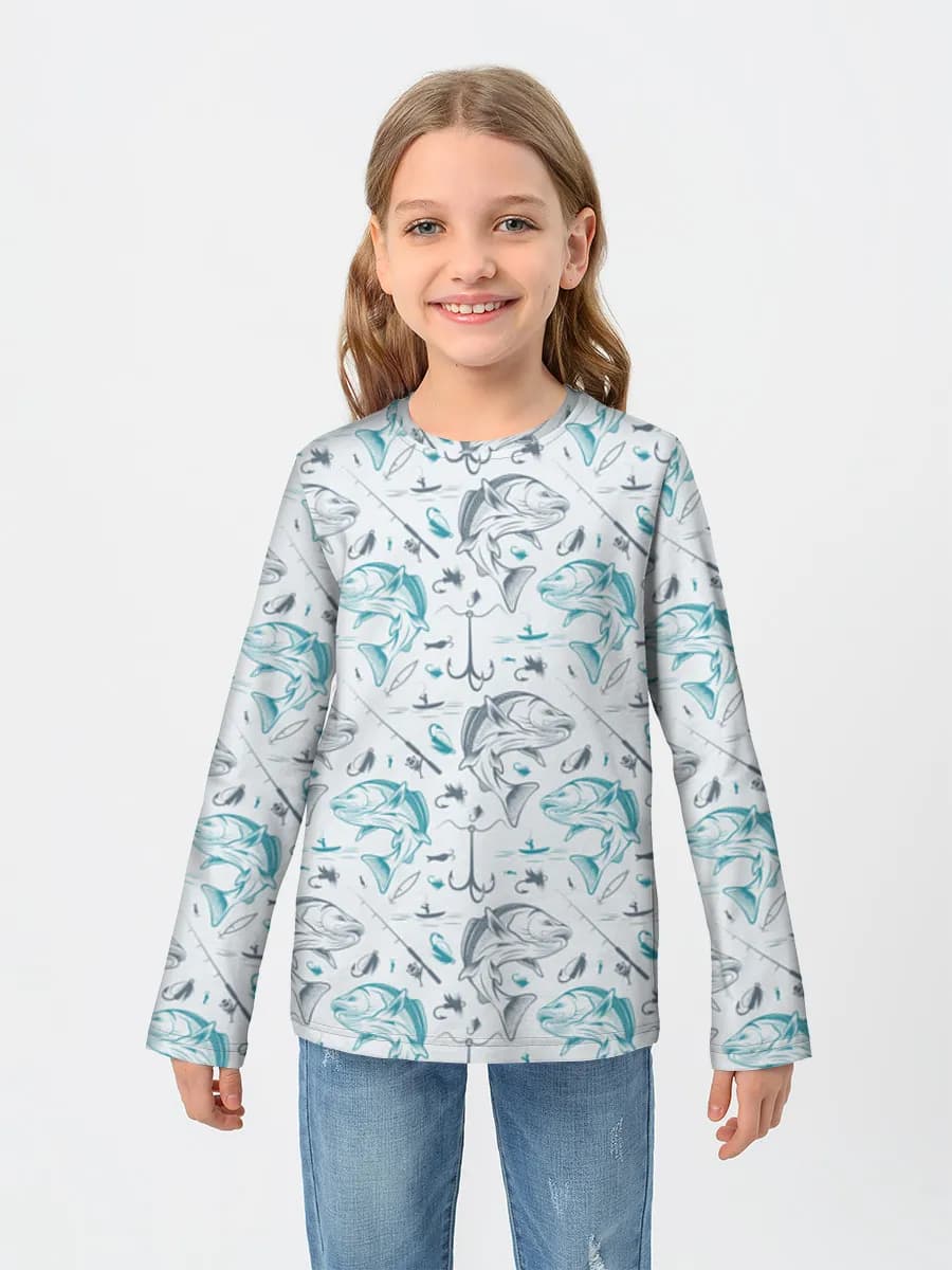 Baumwoll-Langarmshirt Mädchen