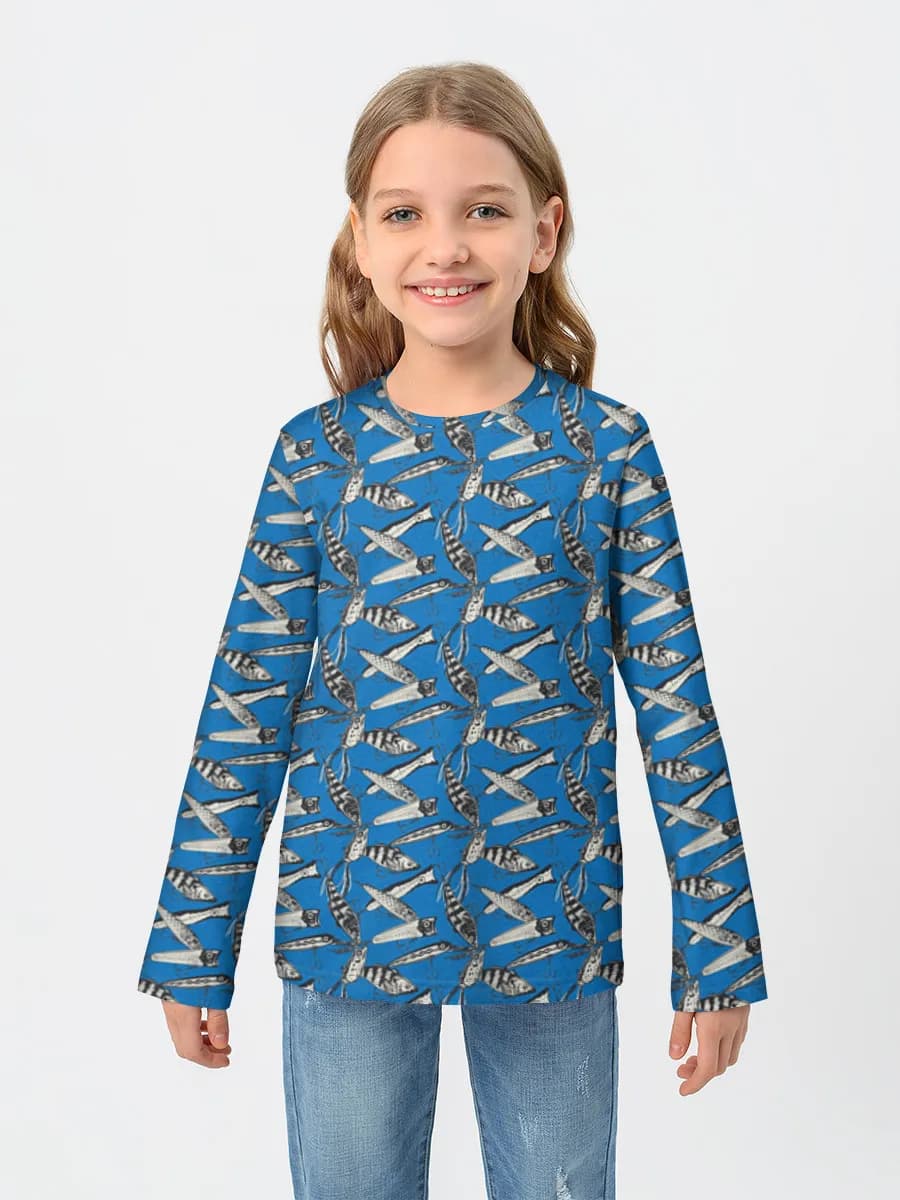 T-shirt manches longues coton fille