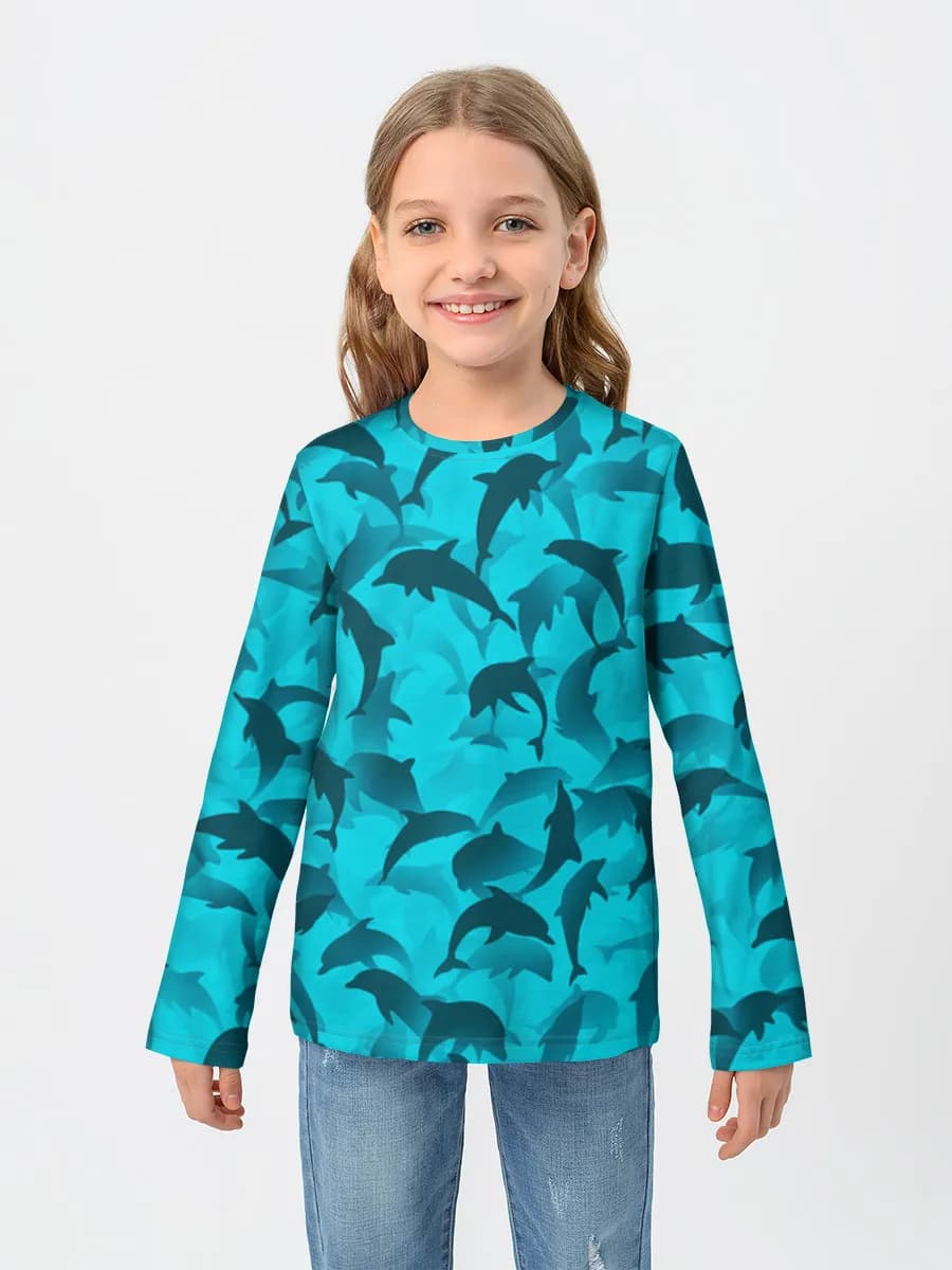 Camiseta Manga Larga de Algodón Niña