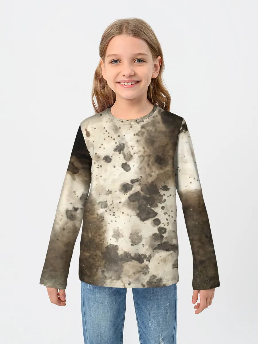 Baumwoll-Langarmshirt Mädchen