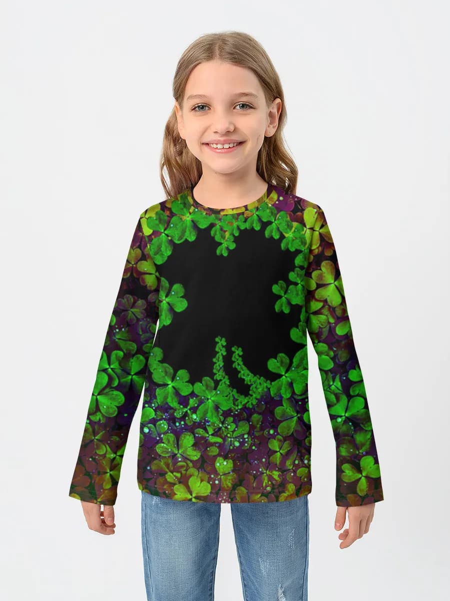 Baumwoll-Langarmshirt Mädchen
