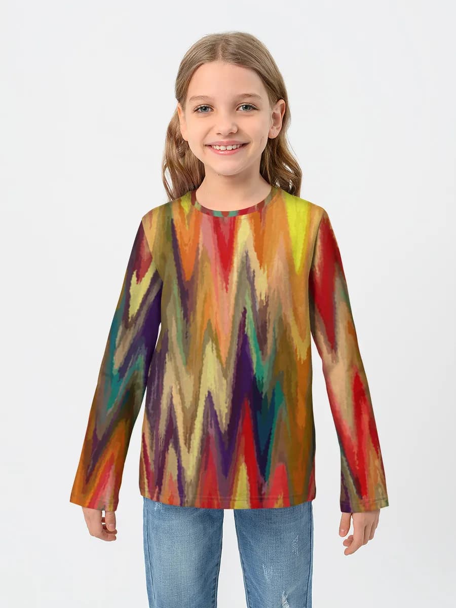 Camiseta Manga Larga de Algodón Niña