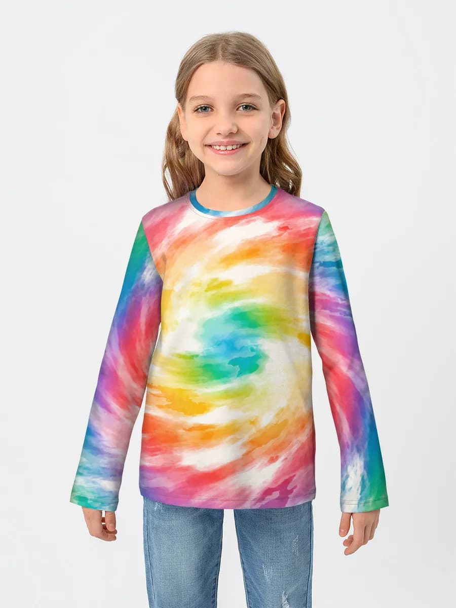 Baumwoll-Langarmshirt Mädchen