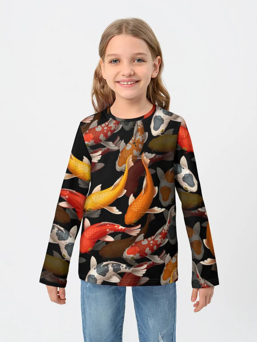 Camiseta Manga Larga de Algodón Niña