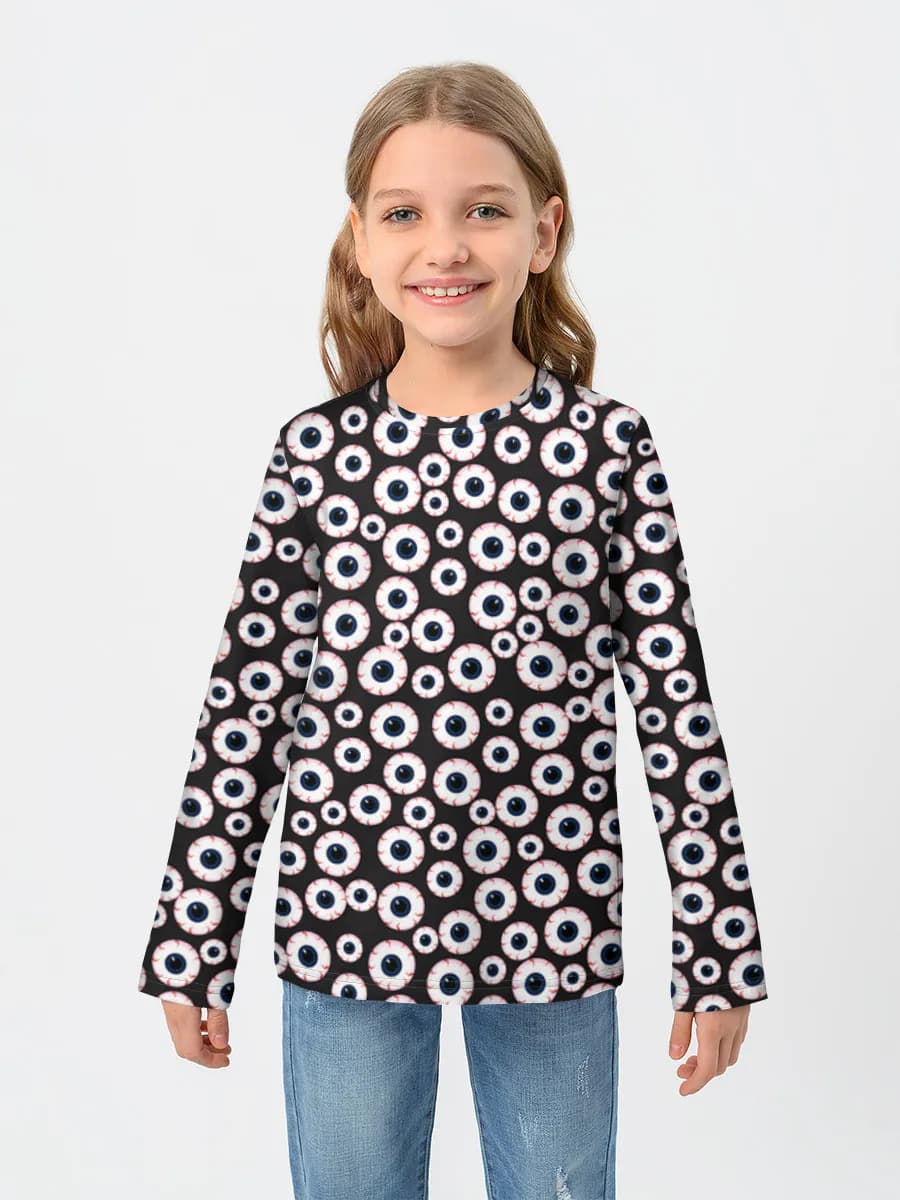 Baumwoll-Langarmshirt Mädchen