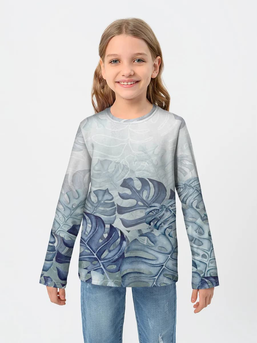 Baumwoll-Langarmshirt Mädchen
