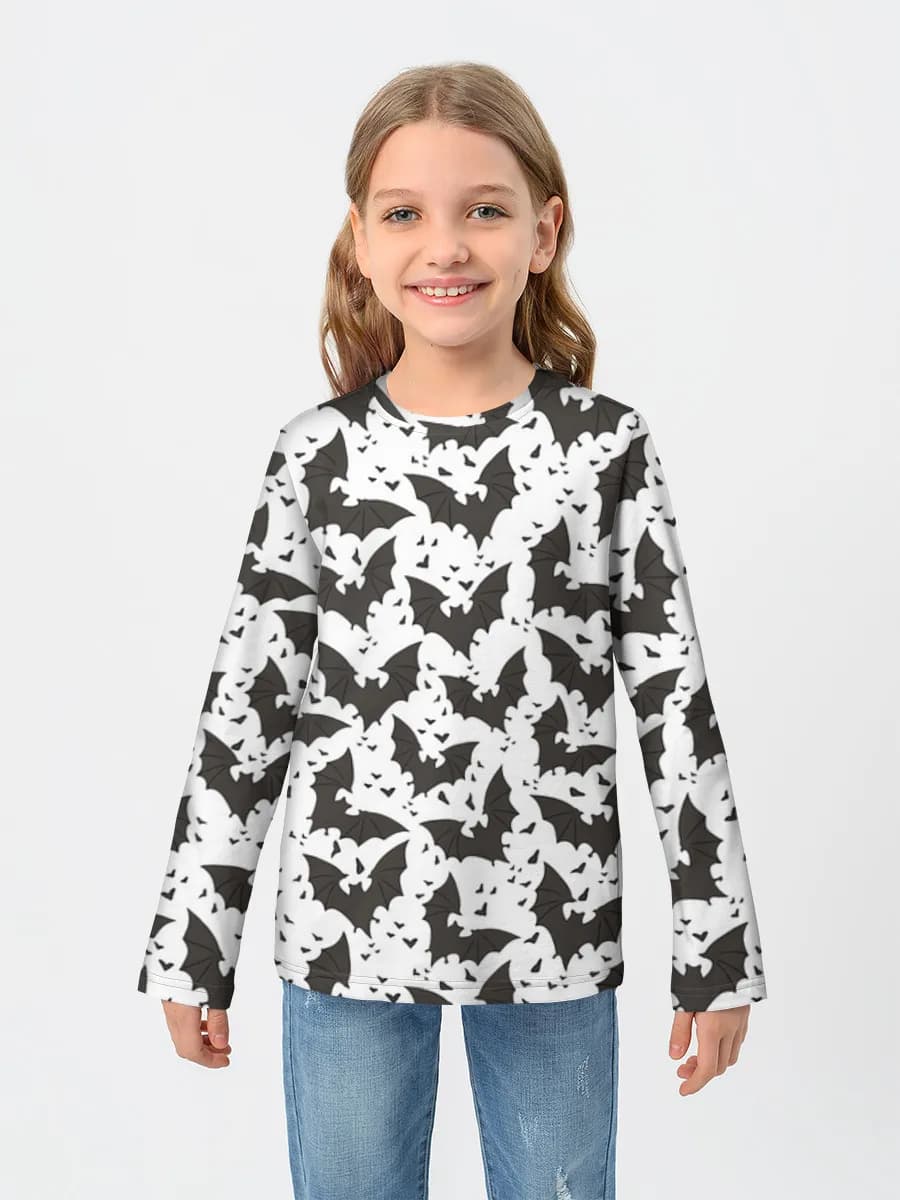 T-shirt manches longues coton fille