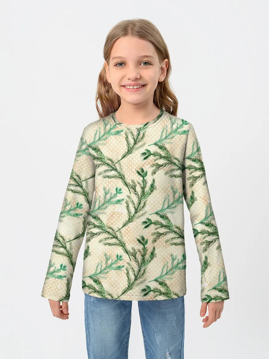 T-shirt manches longues coton fille