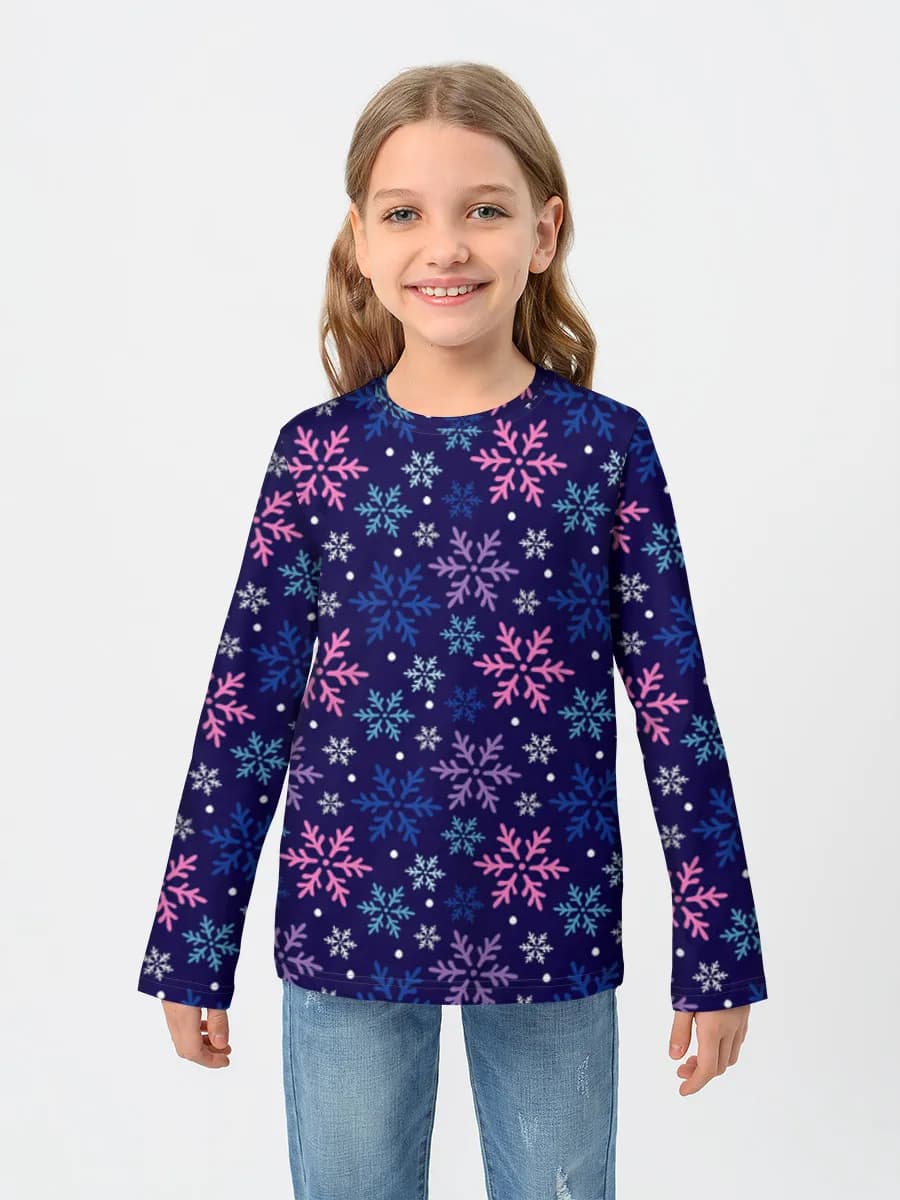 Baumwoll-Langarmshirt Mädchen