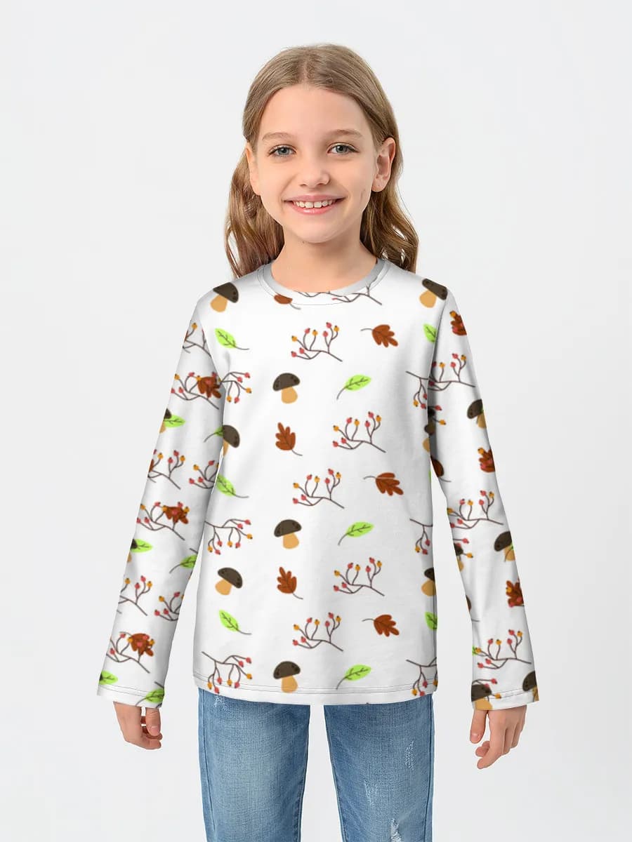 Camiseta Manga Larga de Algodón Niña
