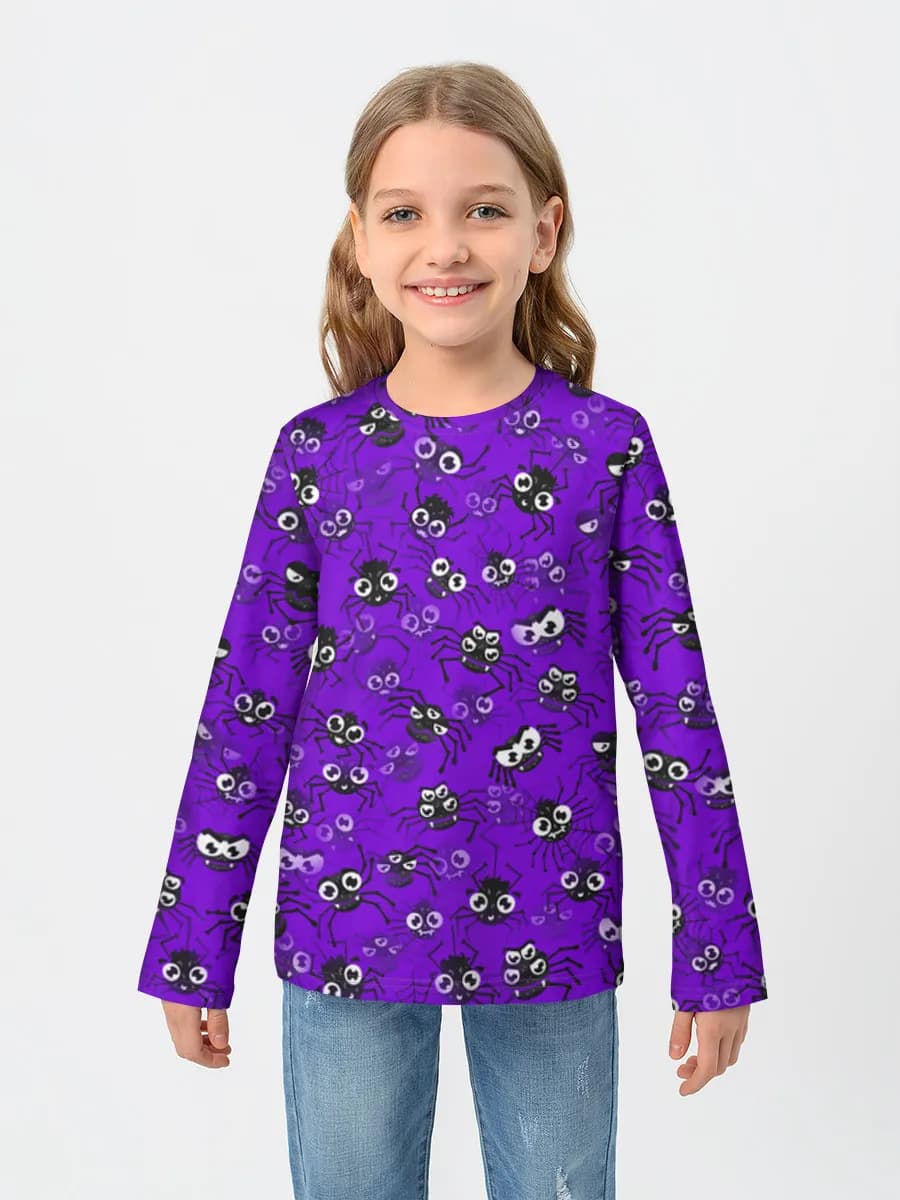 Baumwoll-Langarmshirt Mädchen