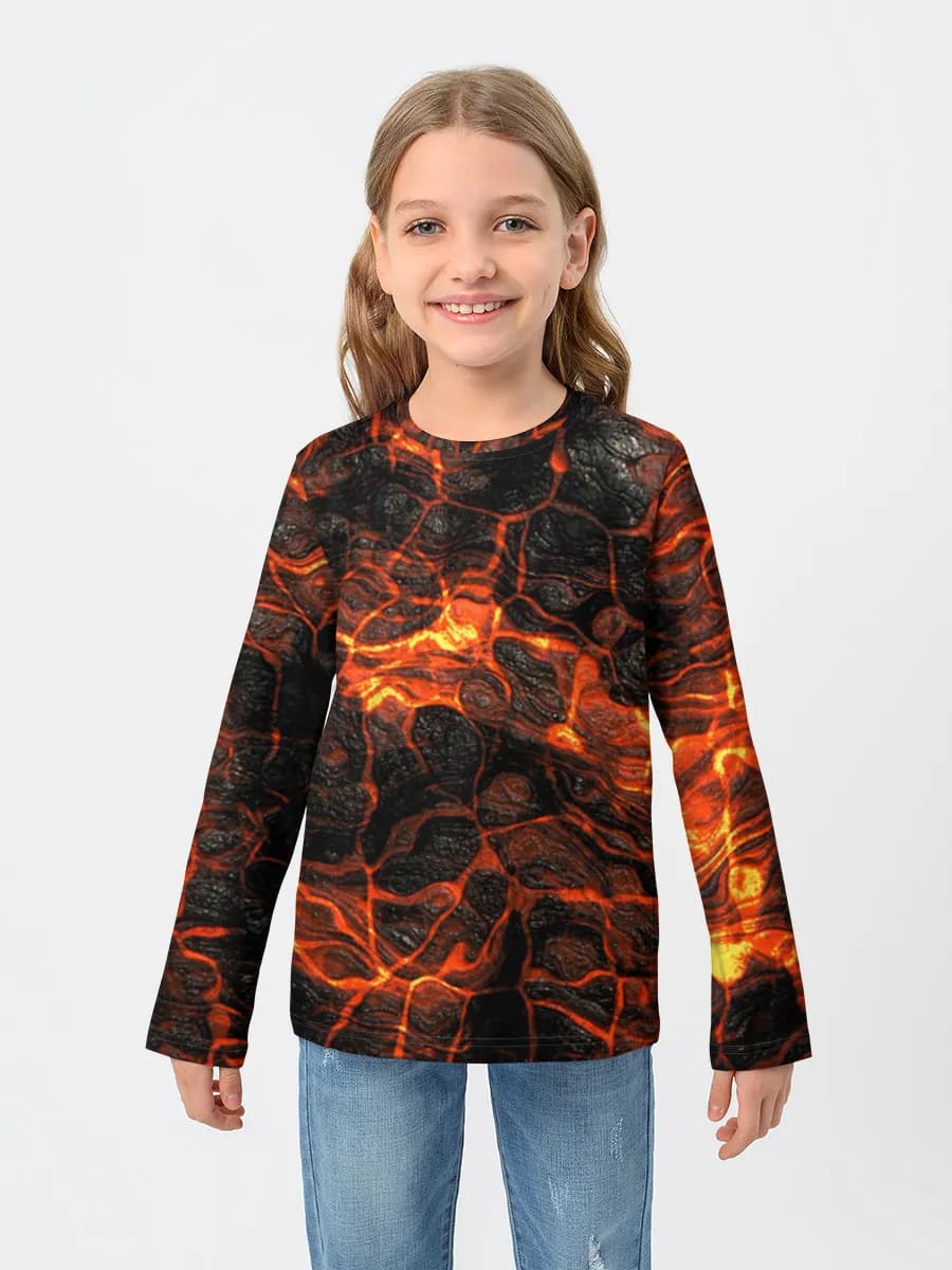 Camiseta Manga Larga de Algodón Niña