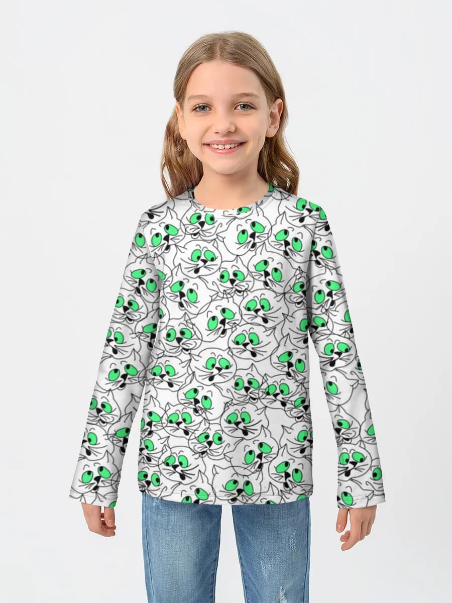 Camiseta Manga Larga de Algodón Niña