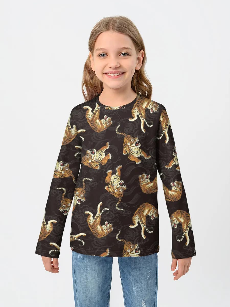 T-shirt manches longues coton fille