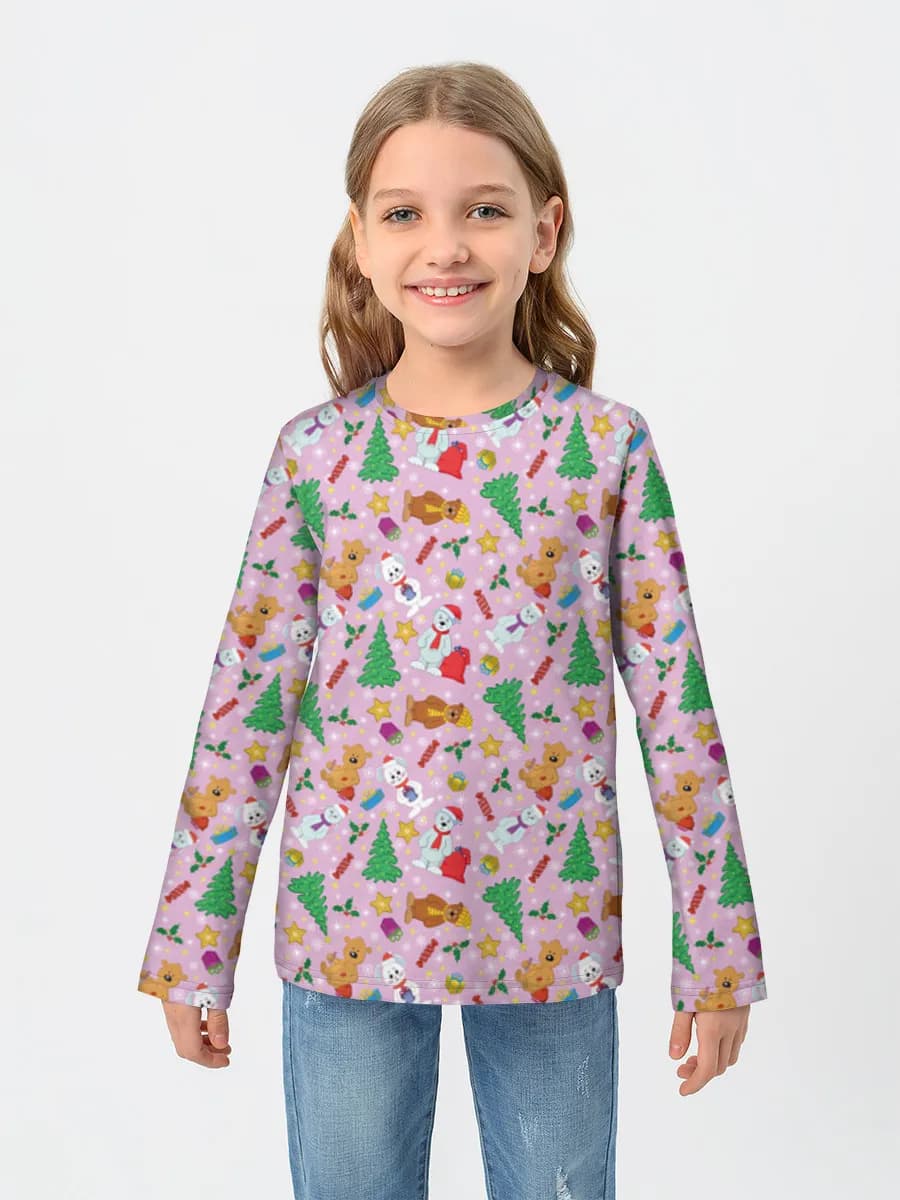 T-shirt manches longues coton fille