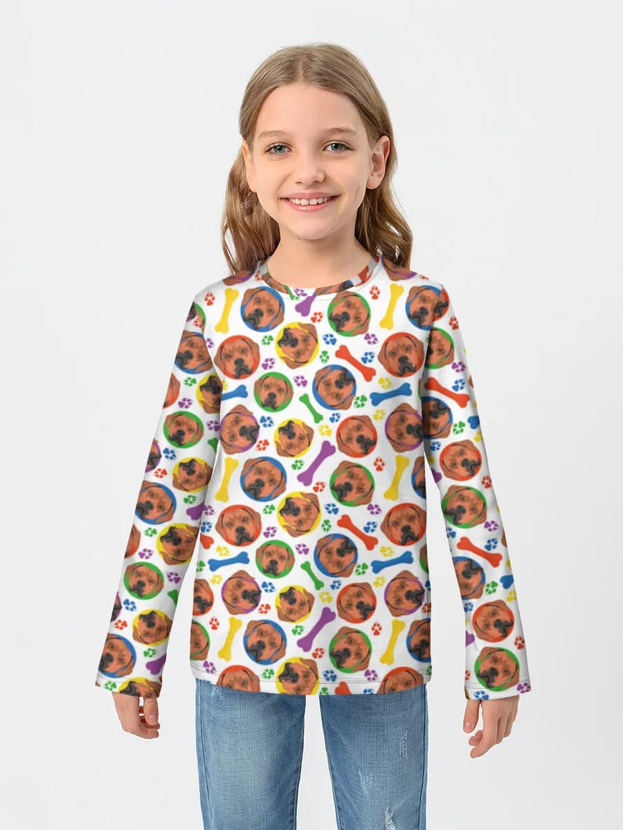 T-shirt manches longues coton fille