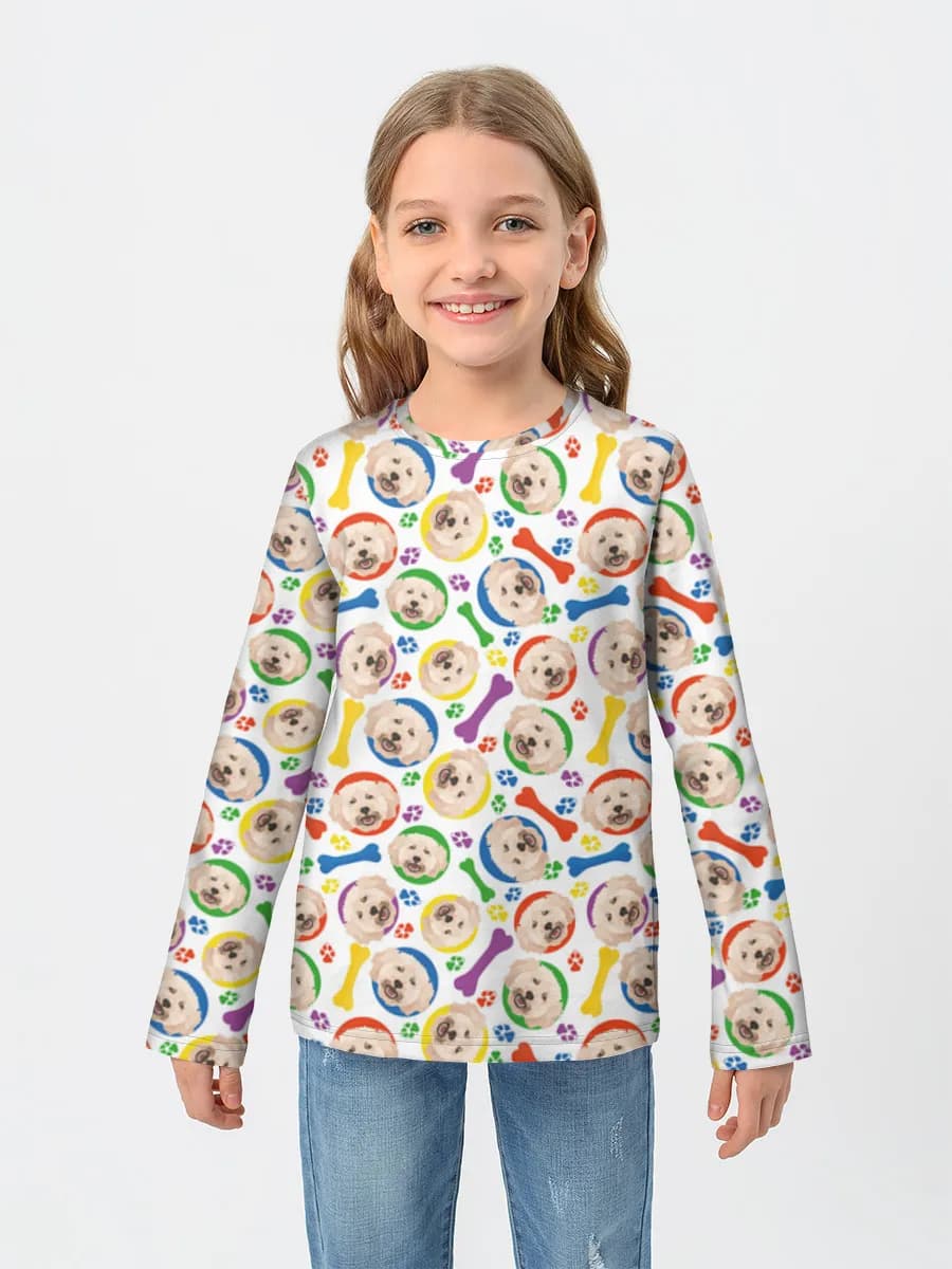 Camiseta Manga Larga de Algodón Niña