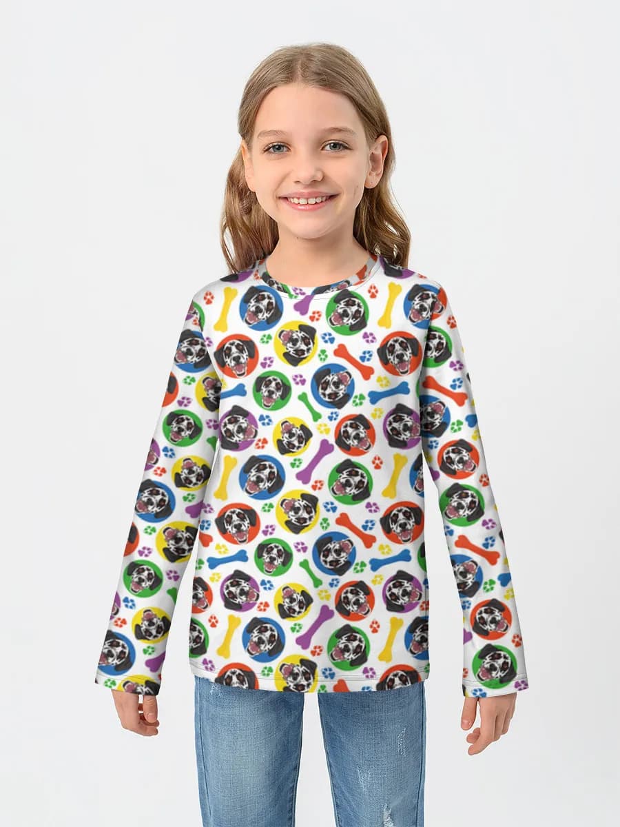 Baumwoll-Langarmshirt Mädchen