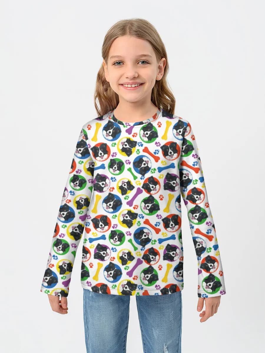 Camiseta Manga Larga de Algodón Niña