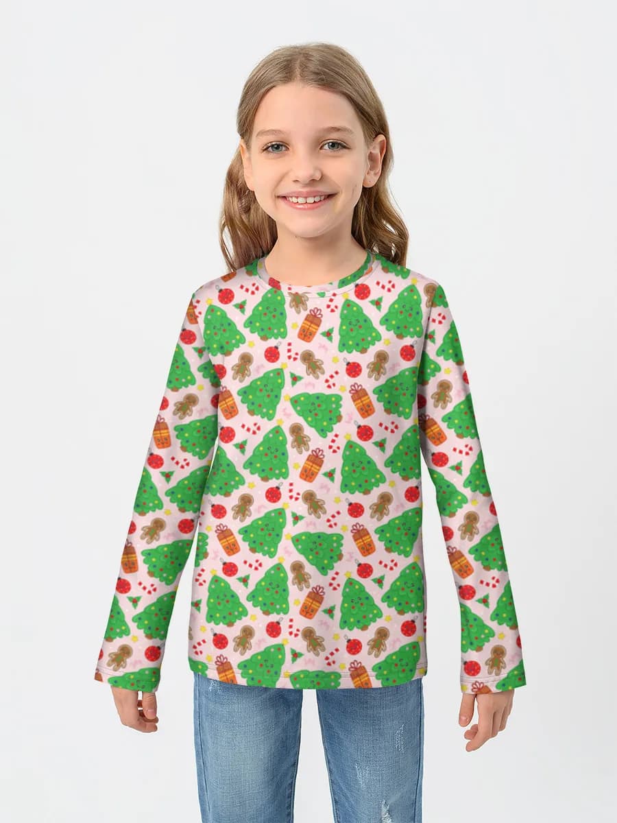 T-shirt manches longues coton fille