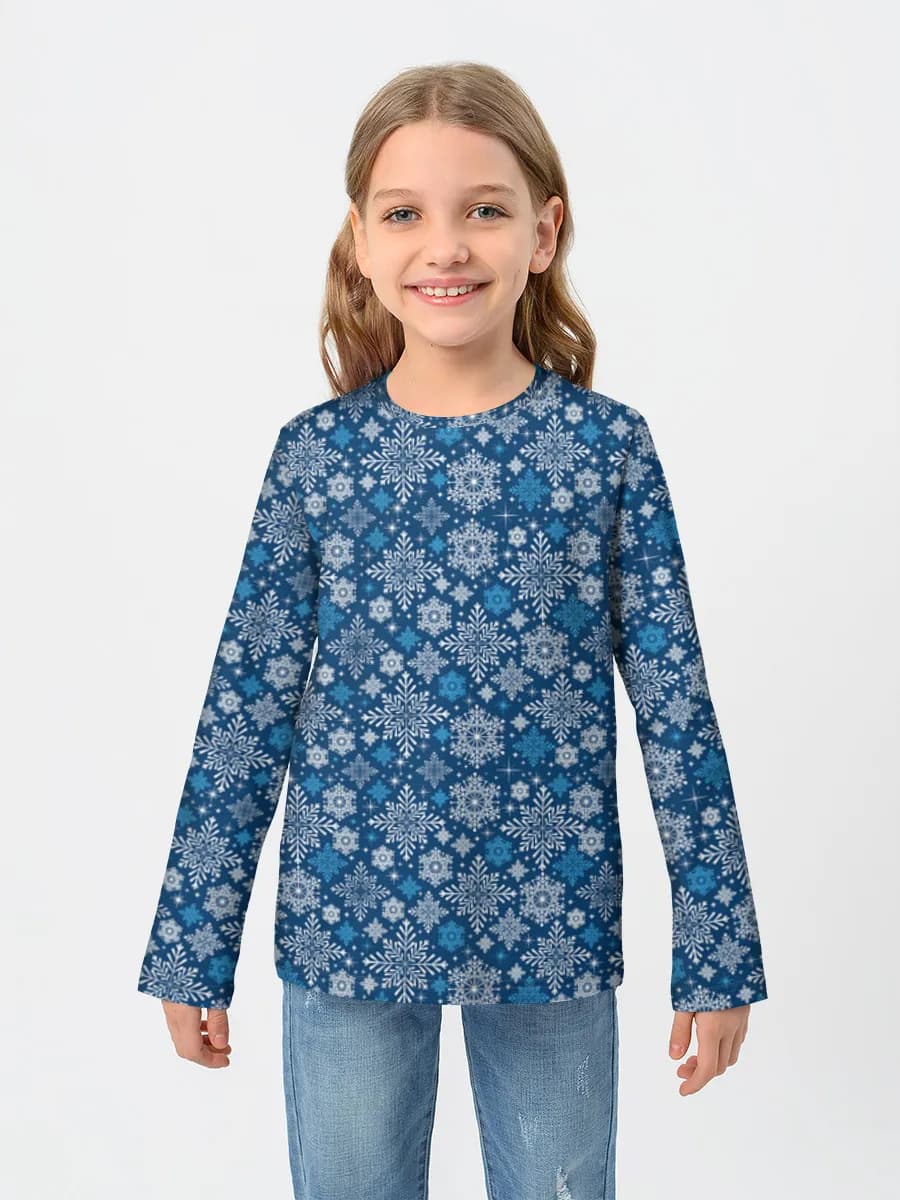Baumwoll-Langarmshirt Mädchen