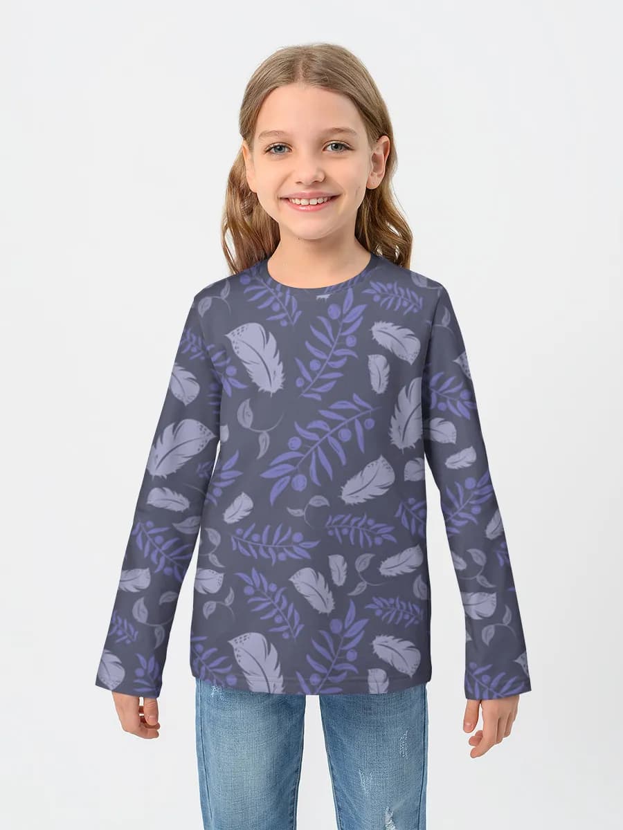 Baumwoll-Langarmshirt Mädchen