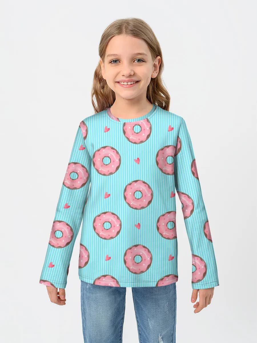 Camiseta Manga Larga de Algodón Niña