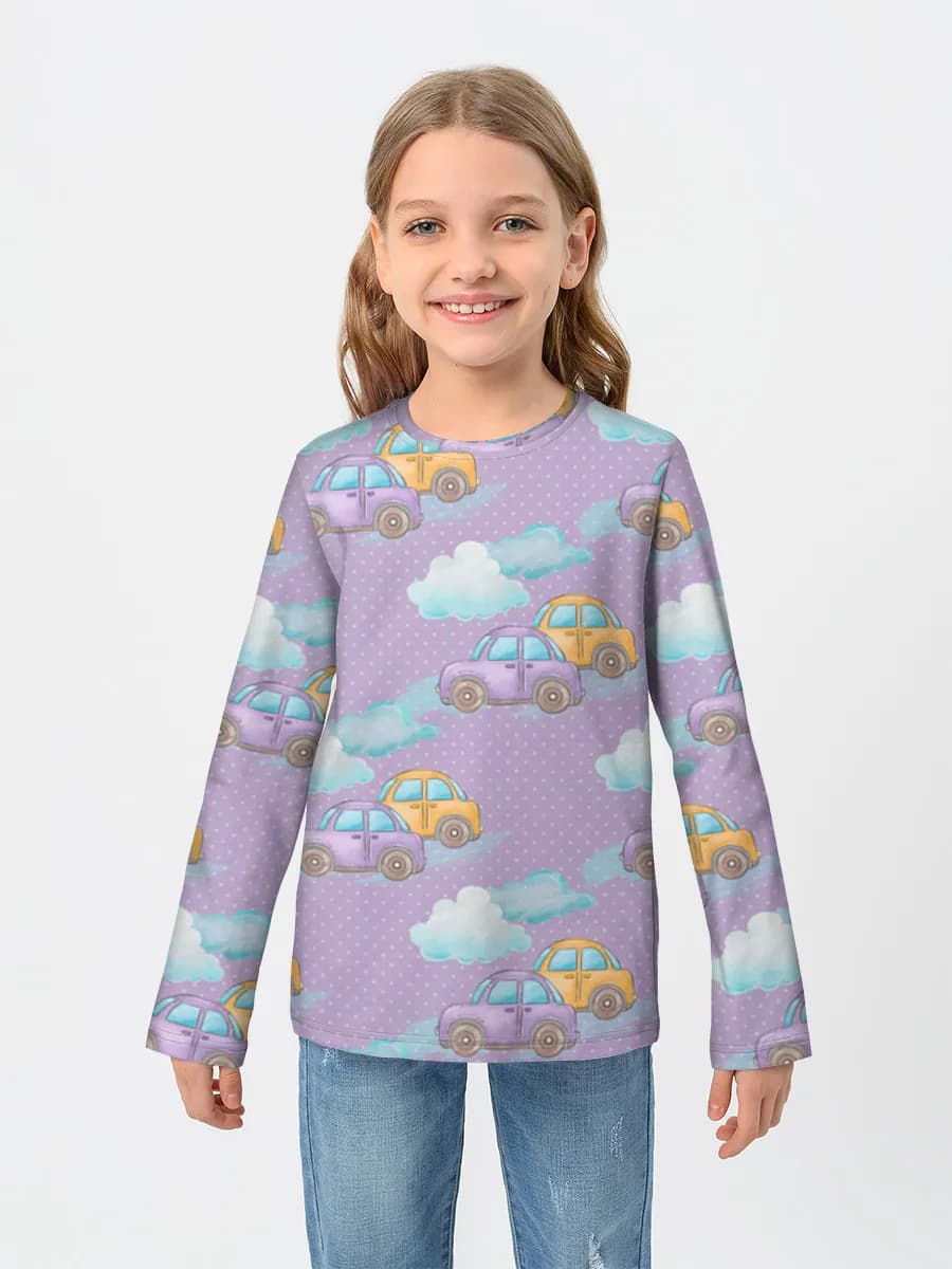 T-shirt manches longues coton fille