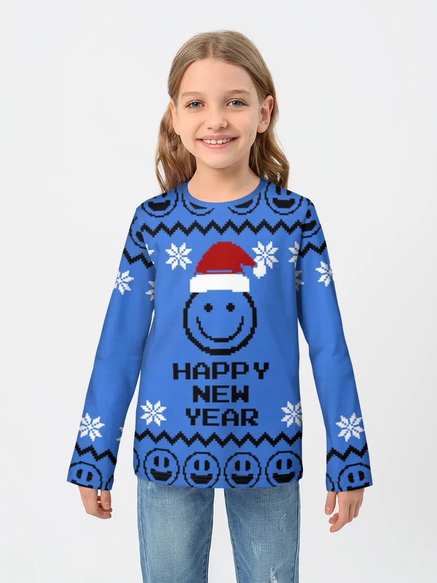 Baumwoll-Langarmshirt Mädchen