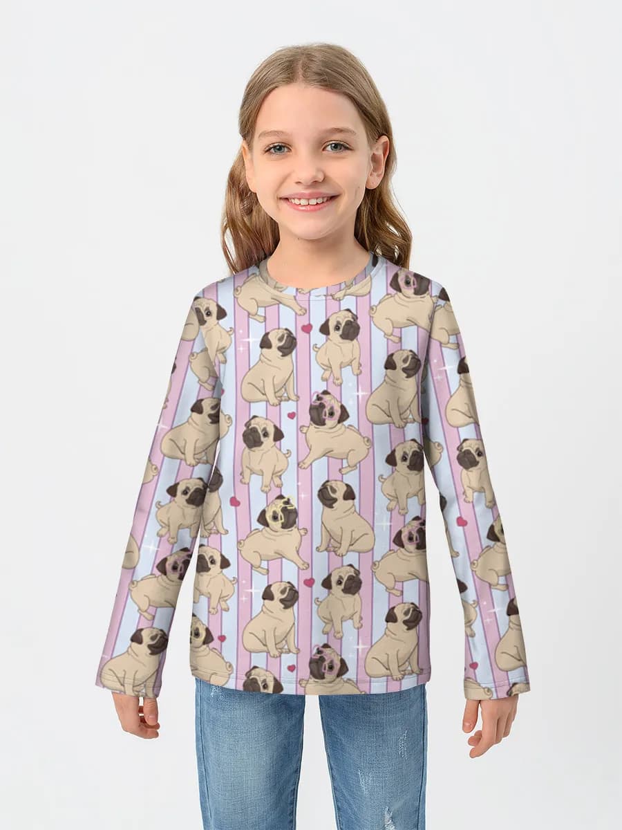 T-shirt manches longues coton fille