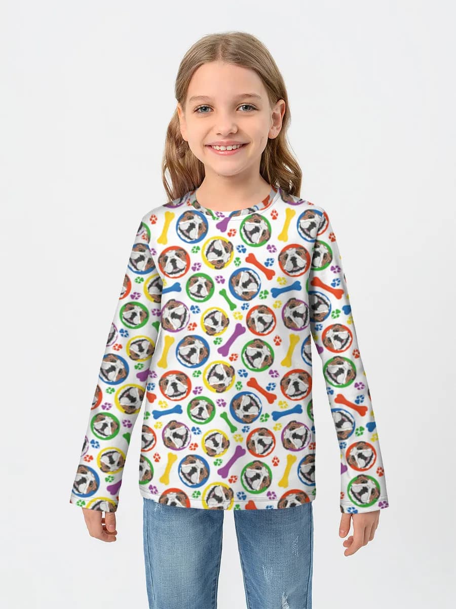 T-shirt manches longues coton fille
