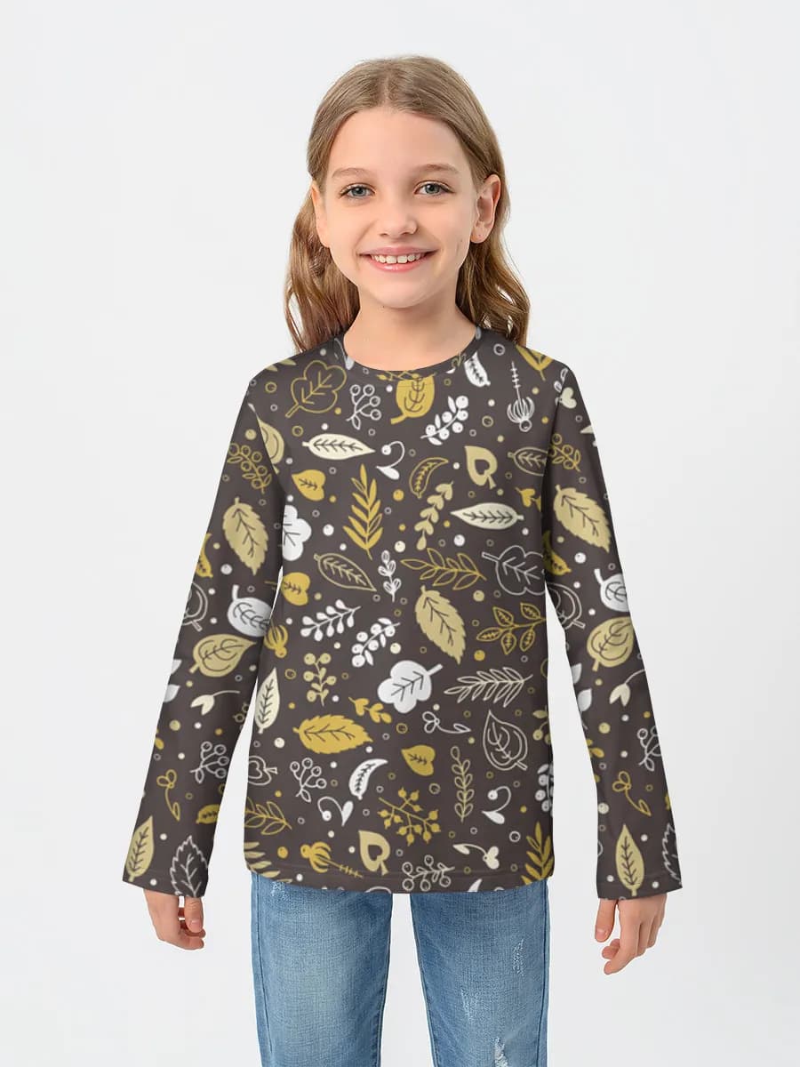 Baumwoll-Langarmshirt Mädchen