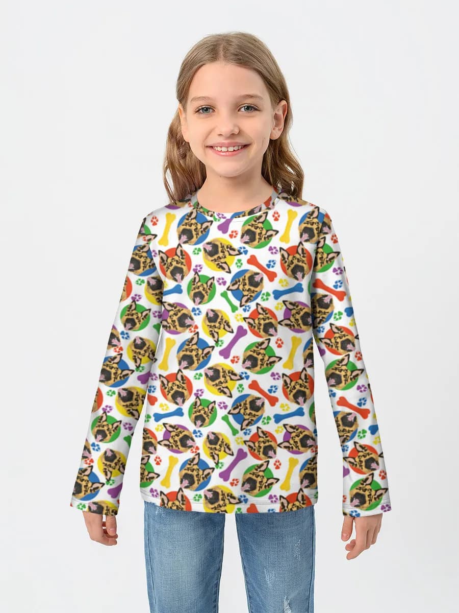 T-shirt manches longues coton fille