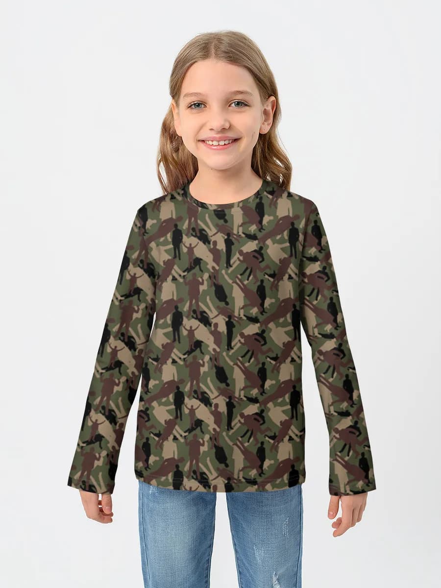 Baumwoll-Langarmshirt Mädchen