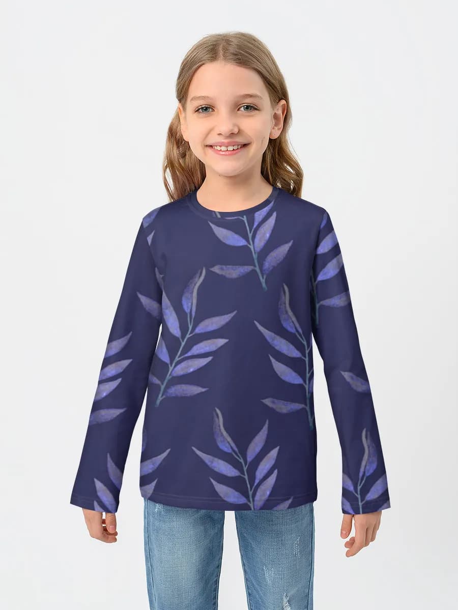 Baumwoll-Langarmshirt Mädchen