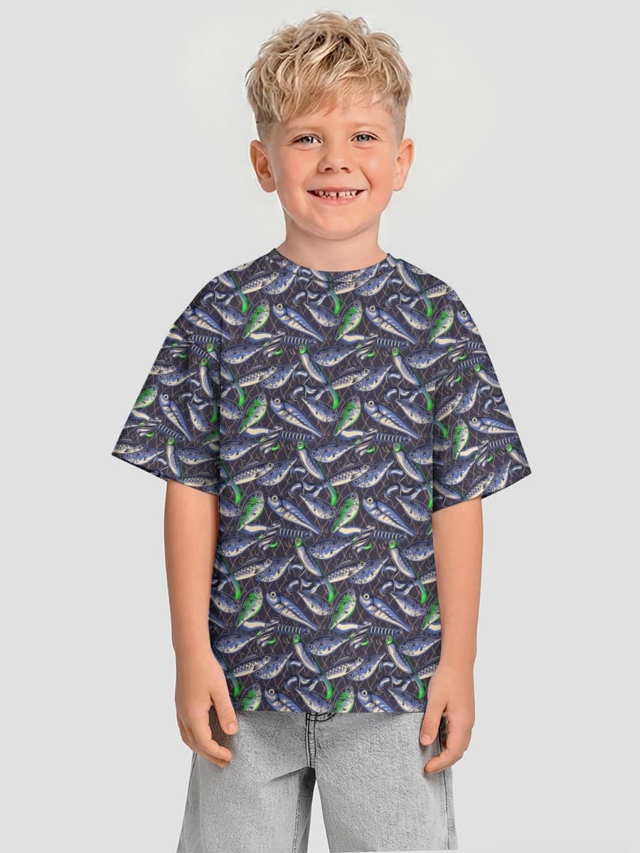 Boys' oversized cotton T-shirt