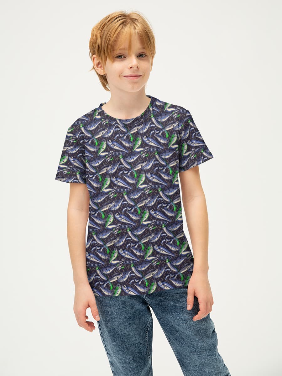 Boys' basic cotton T-shirt