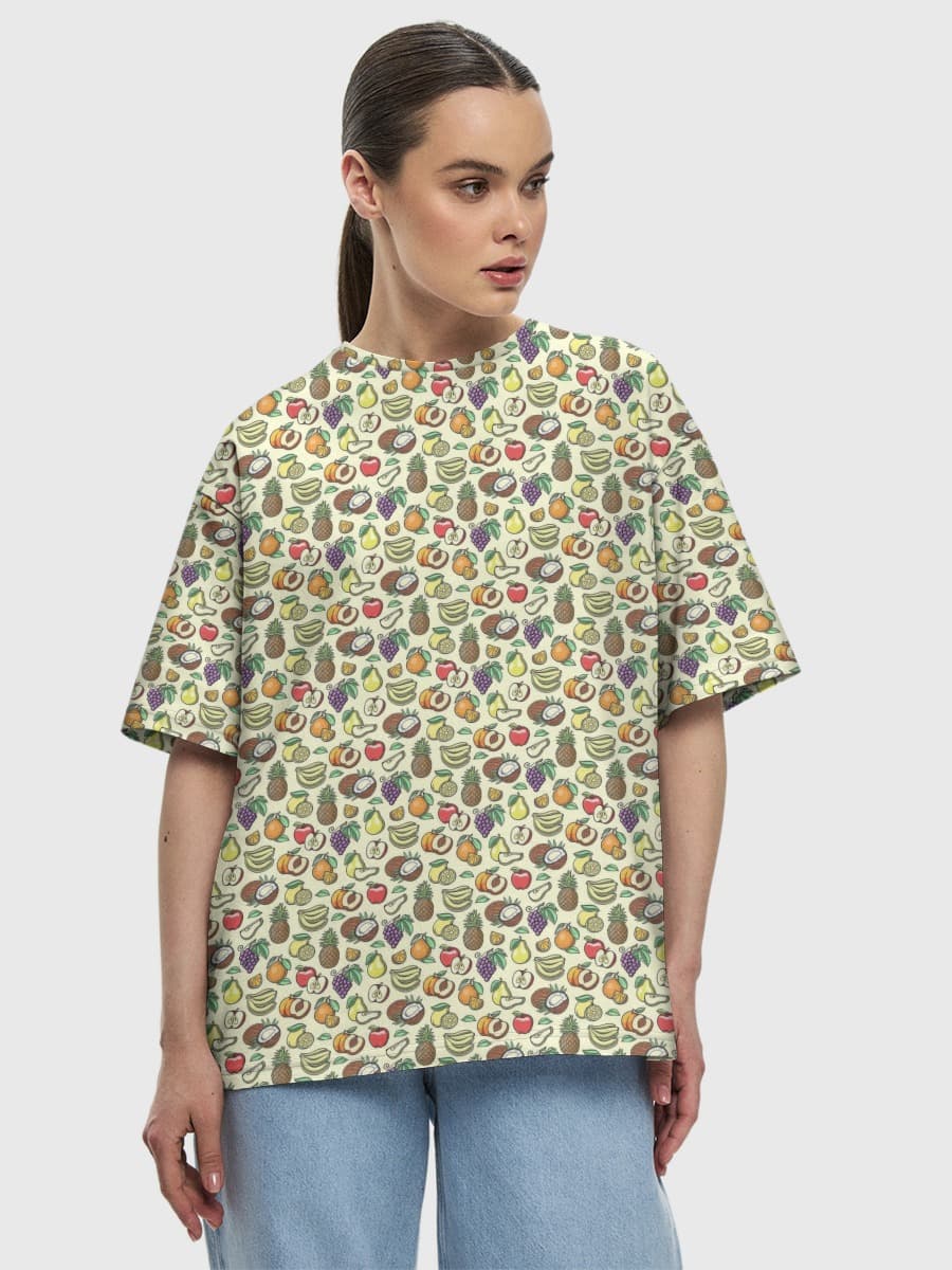 Women's oversized cotton T-shirt