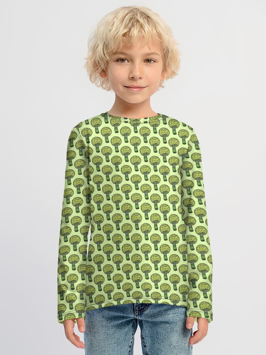 Boys' cotton long sleeve shirt