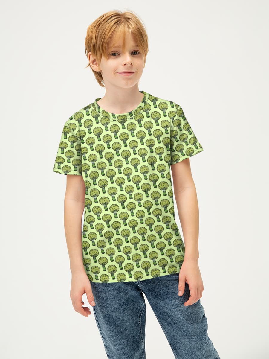 Boys' basic cotton T-shirt