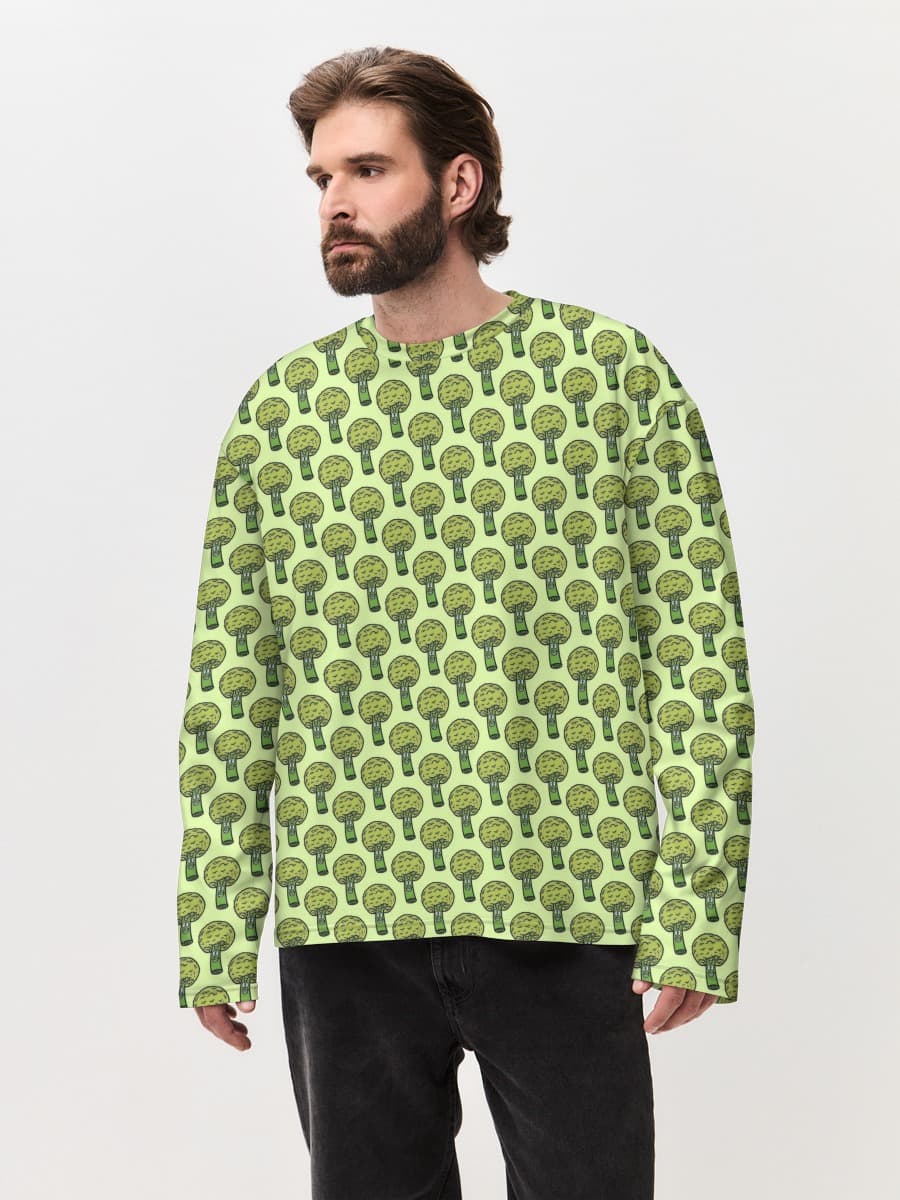 Men's oversized cotton long sleeve