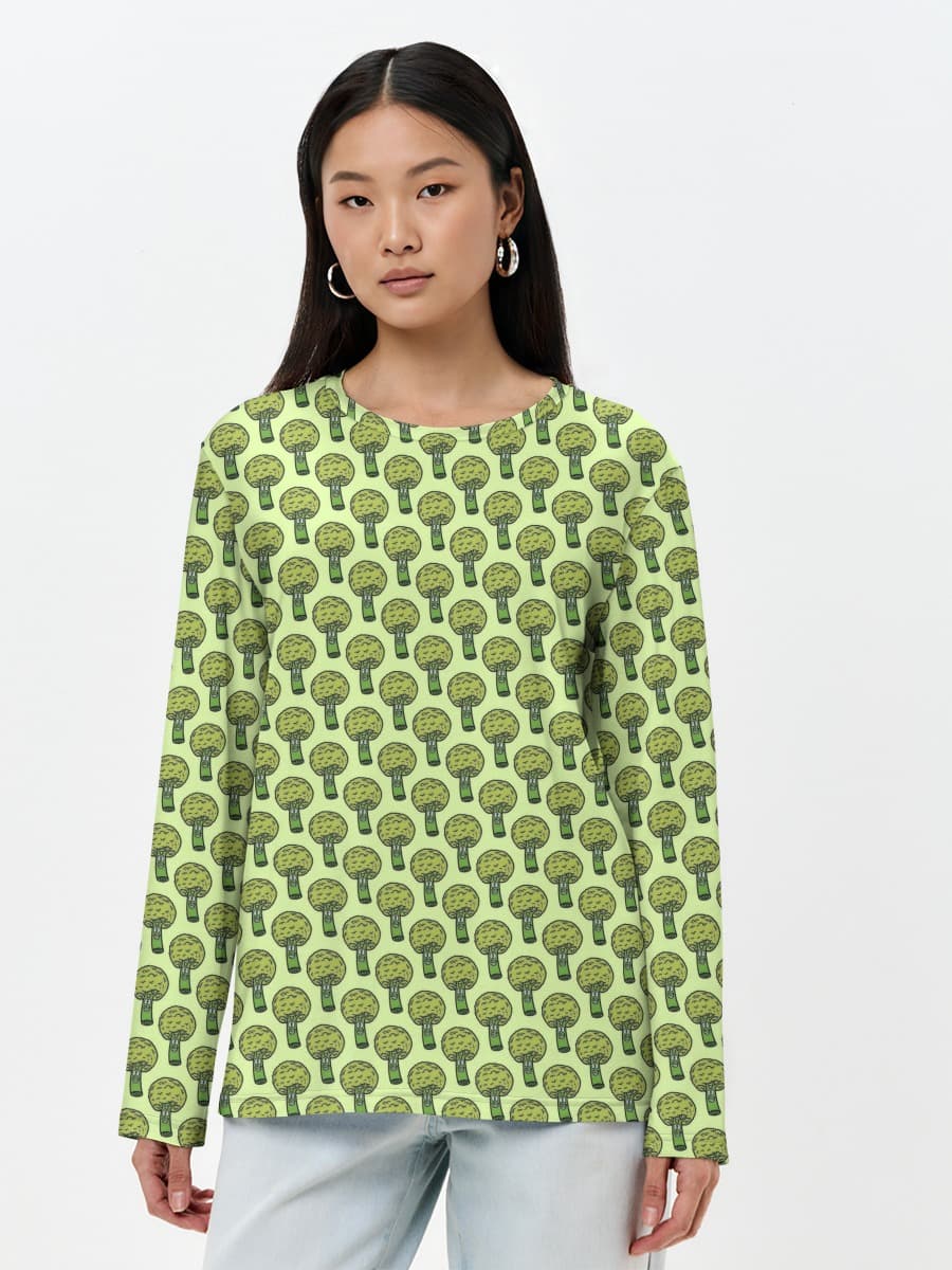 Women's long sleeve shirt. Cotton