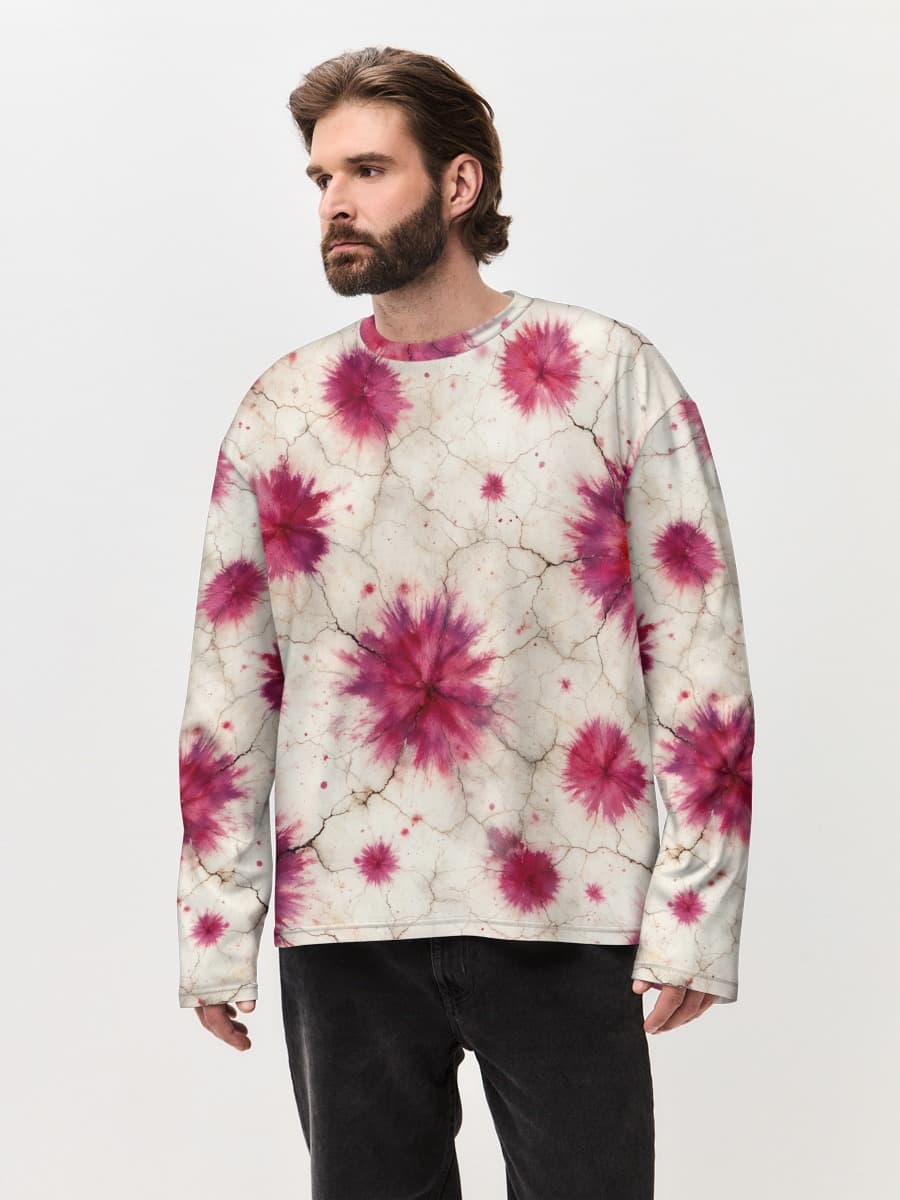 Men's oversized cotton long sleeve