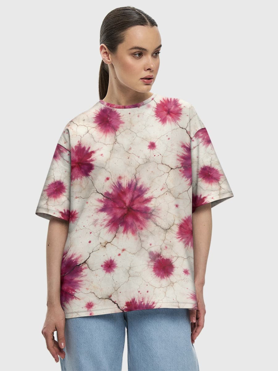 Magenta Marble Bloom