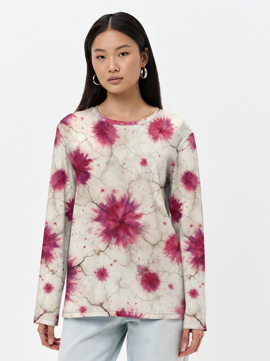 Women's long sleeve shirt. Cotton