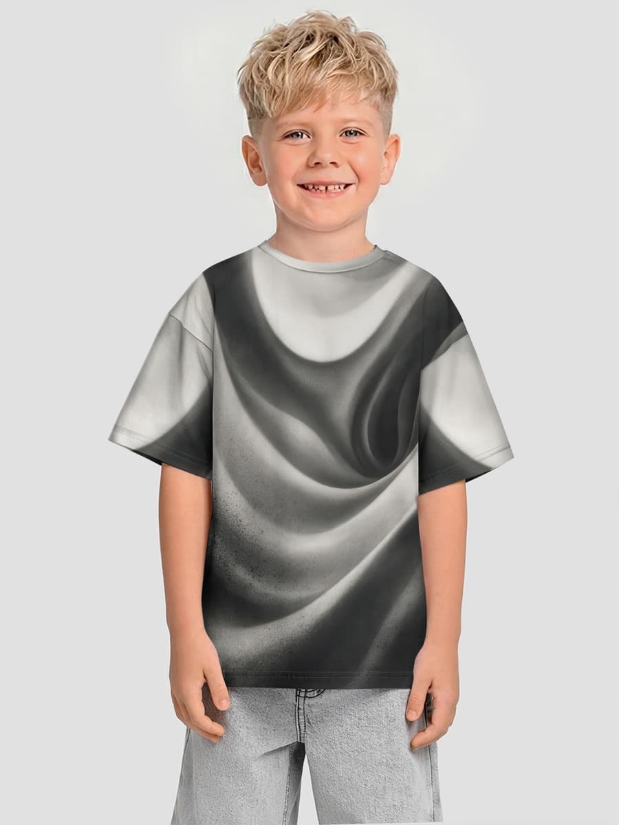 Boys' oversized cotton T-shirt