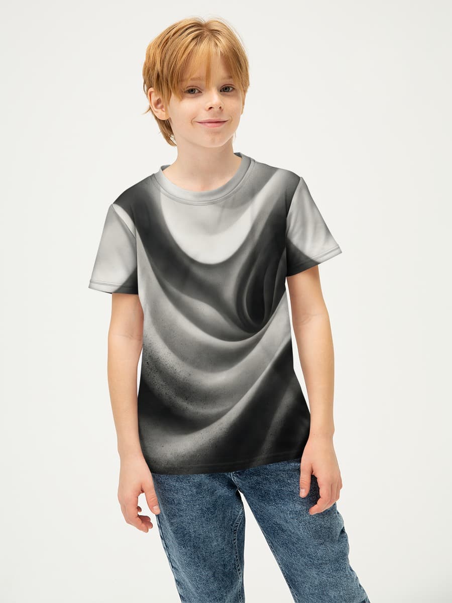 Boys' basic cotton T-shirt
