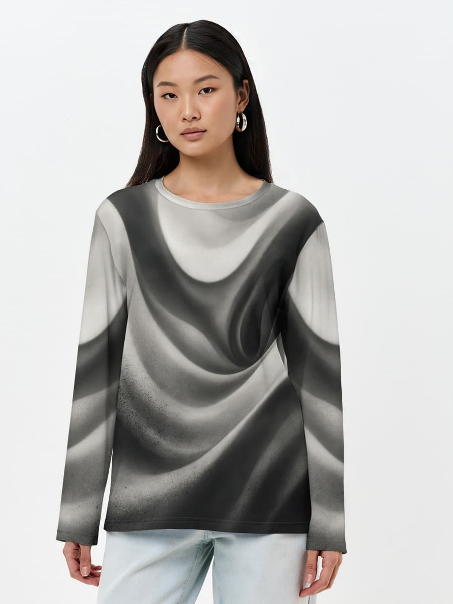 Women's long sleeve shirt. Cotton